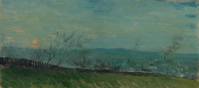 Sunset in Montmartre by Vincent van Gogh